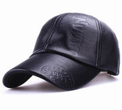 New Autumn-Winter Outdoor Baseball Leather Cap