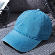 Washed Cotton Baseball Cap for Men and Women All Colors