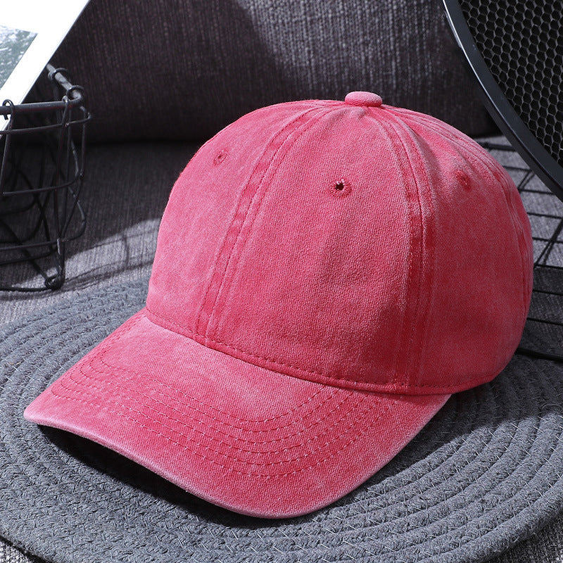 Washed Cotton Baseball Cap for Men and Women All Colors