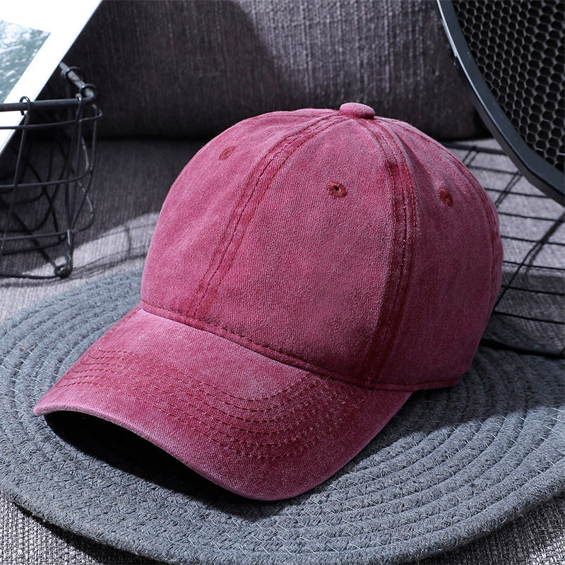 Washed Cotton Baseball Cap for Men and Women All Colors