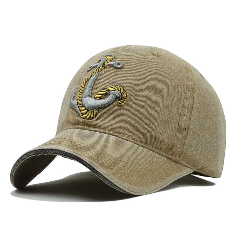 Anchor Vintage Embroidered Baseball Cap