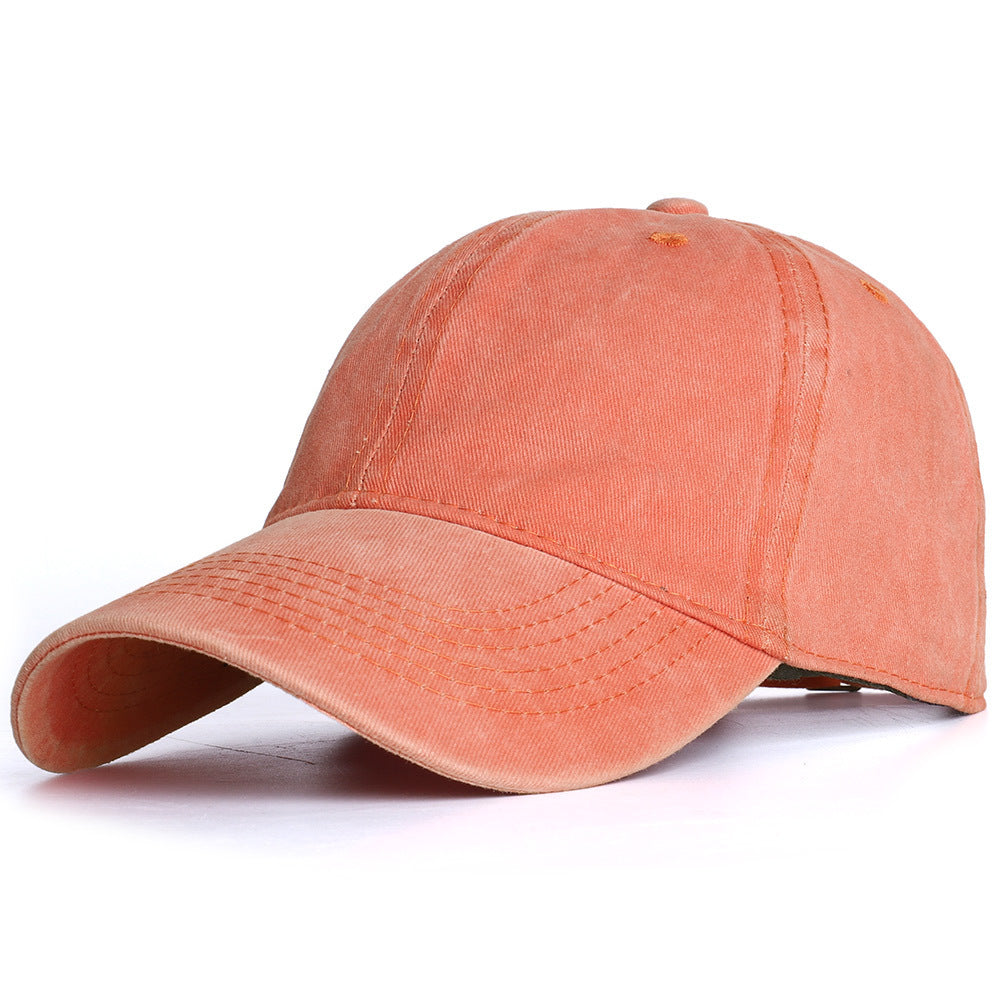 Washed Cotton Baseball Cap for Men and Women All Colors