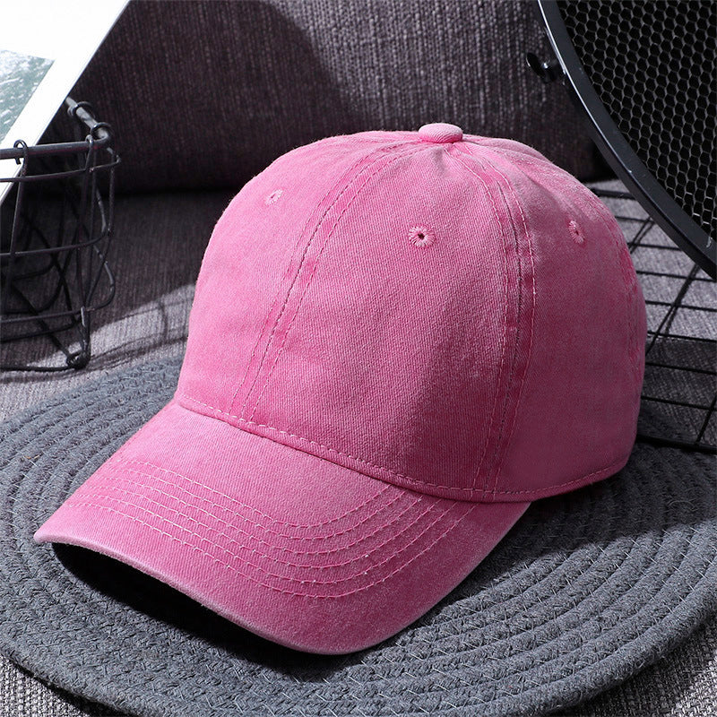 Washed Cotton Baseball Cap for Men and Women All Colors