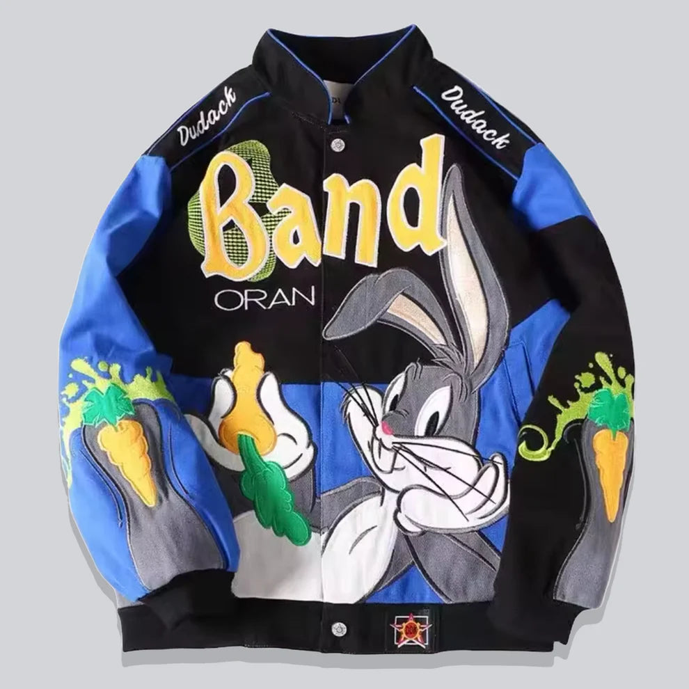 Rare Bugs Bunny NASCAR Vintage Embroidered Jacket - Unisex