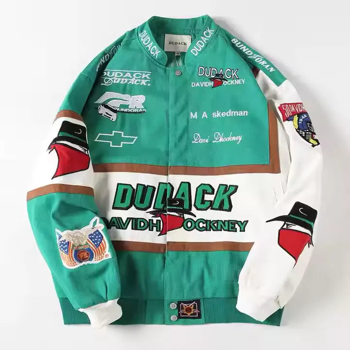 Rare David Hockney NASCAR Vintage Embroidered Jacket - Unisex
