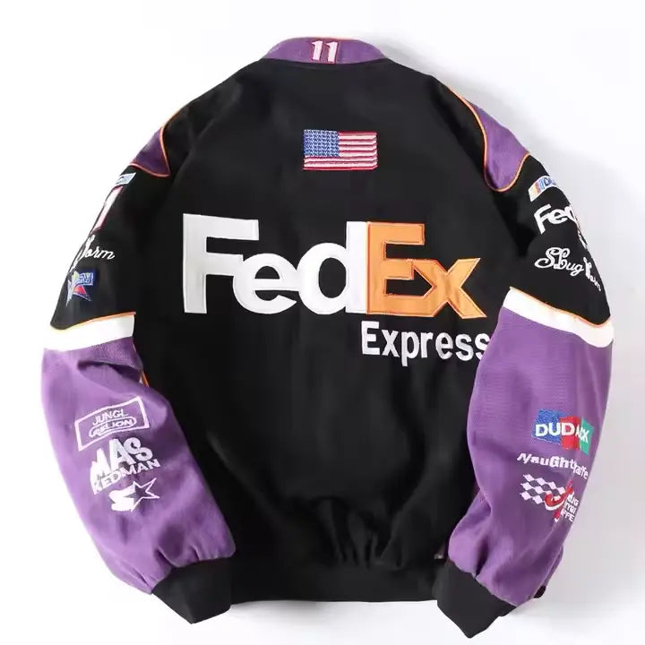 Rare FedEx NASCAR Vintage Embroidered Jacket - Unisex