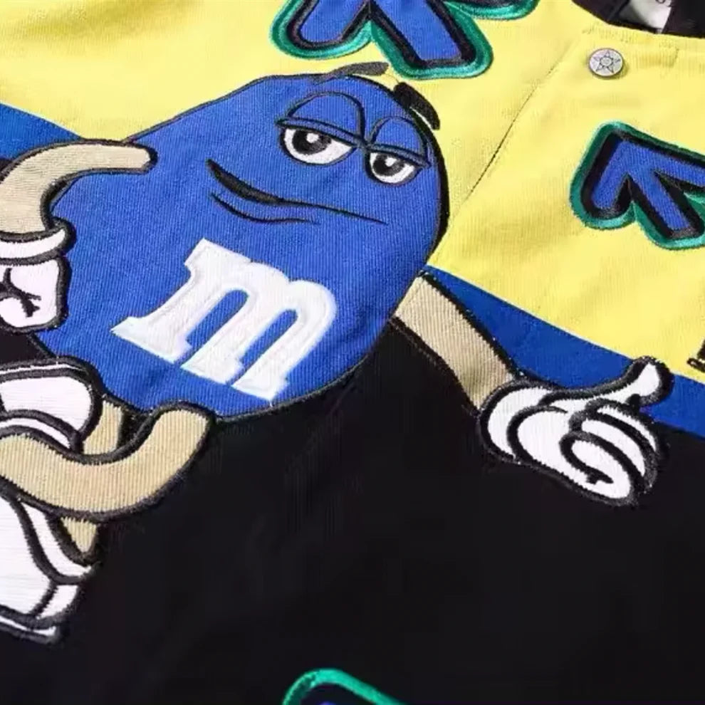 Rare M&M's NASCAR Vintage Embroidered Jacket - Unisex