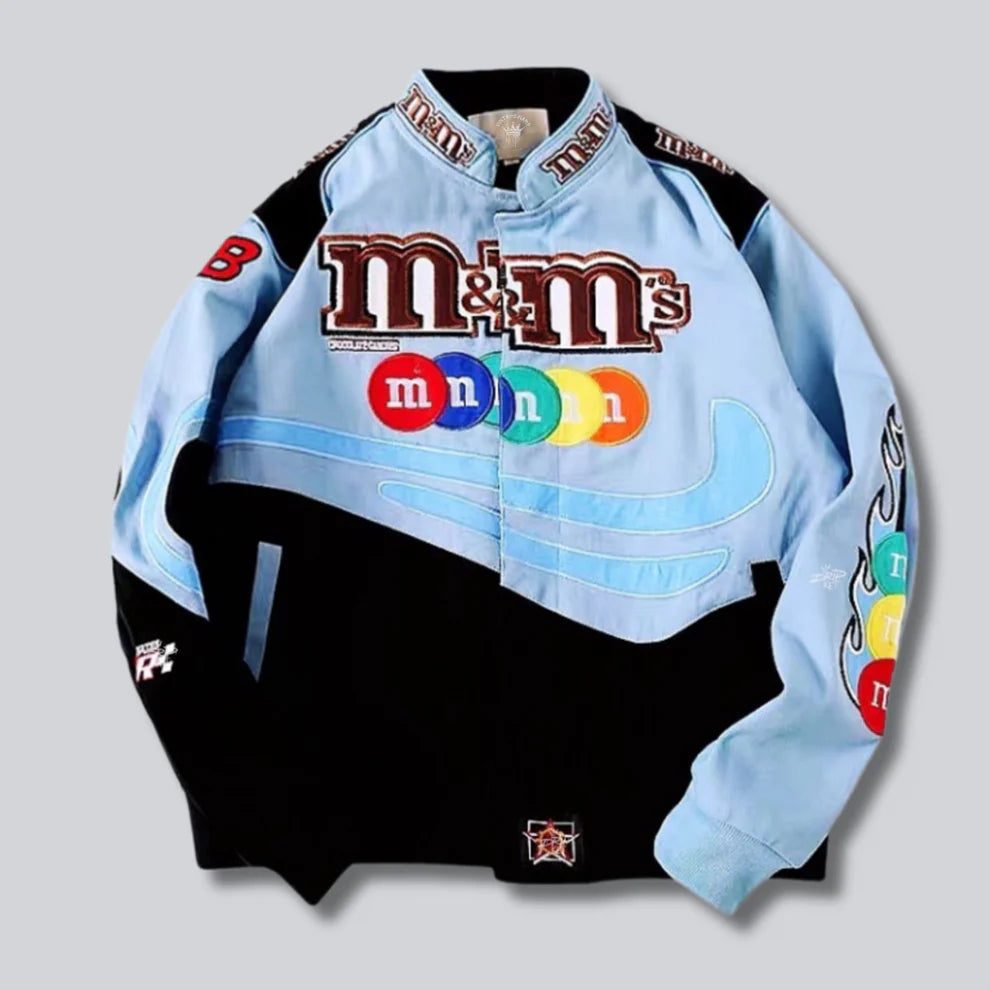 Rare M&M's NASCAR Vintage Embroidered Jacket – Unisex