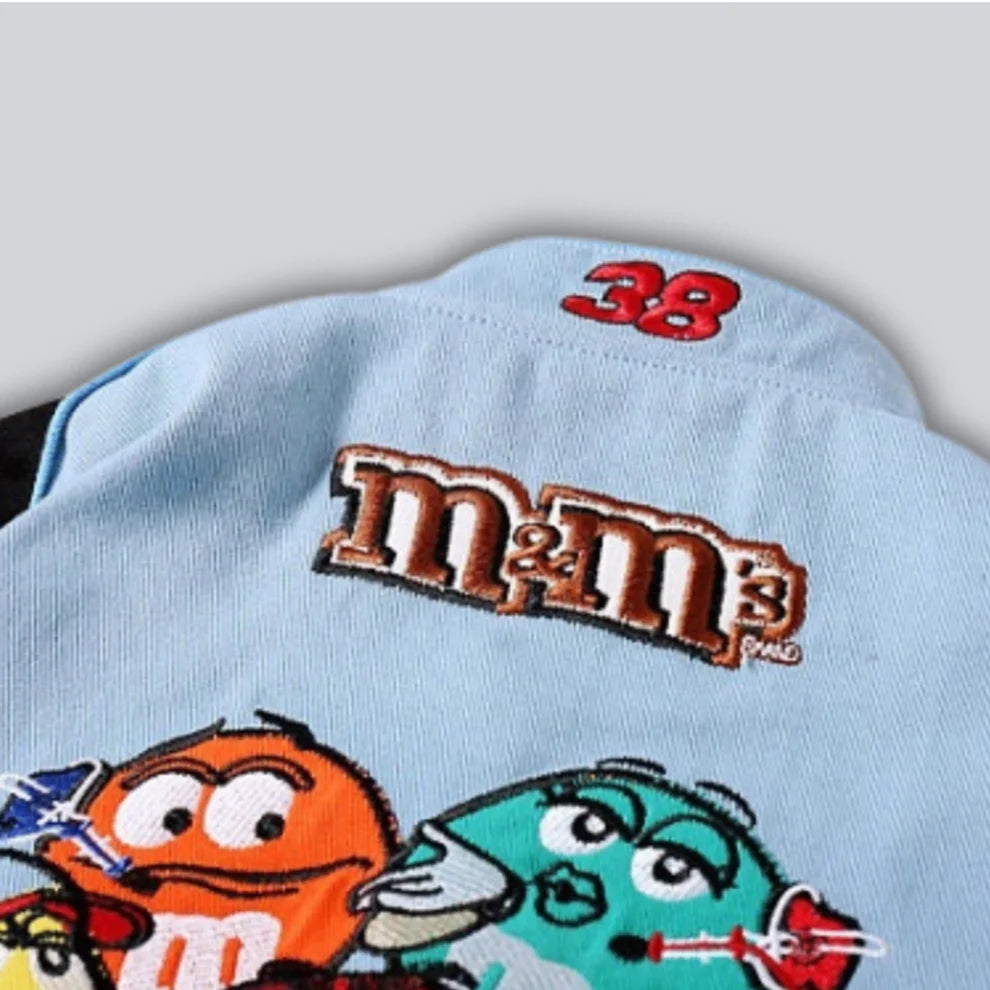 Rare M&M's NASCAR Vintage Embroidered Jacket – Unisex