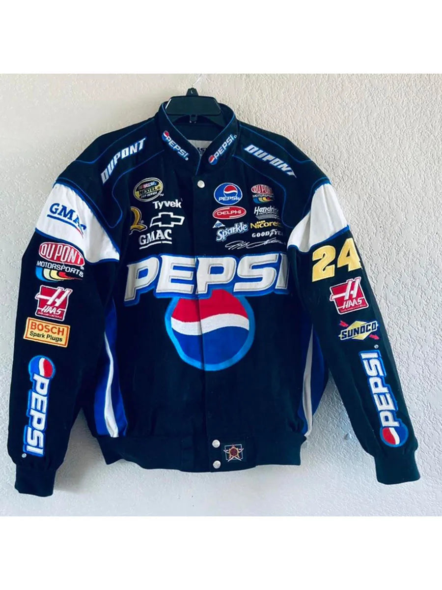 Pepsi Letter Print Bomber Jacket