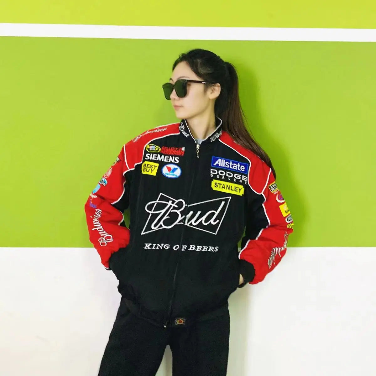 F1 Bud Embroidered Racing Jacket Unisex