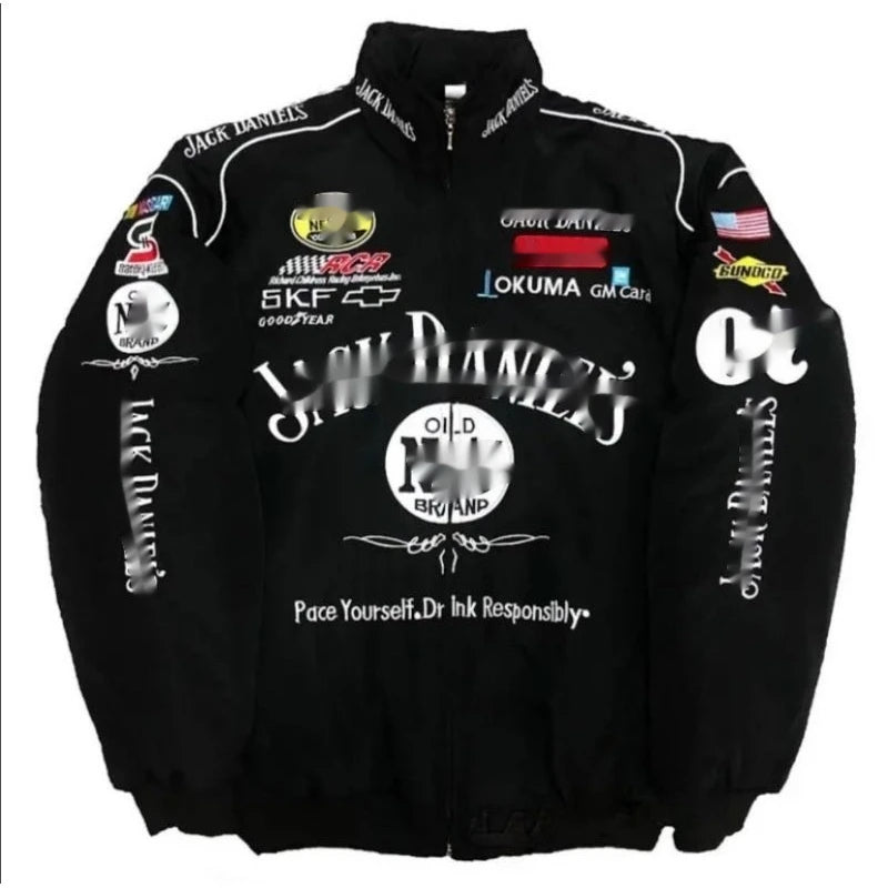 F1 Jack Daniels Embroidered Racing Nylon Jacket