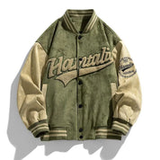 Retro HANTALIU Embroidered Streetwear Jacket