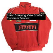 F1 Ferrari Colorblock Embroidered Racing Jacket