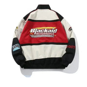 Retro BLACKAID Y2K Baseball Racing Jacket