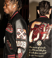 AC MILAN Retro Embroidered Baseball Jacket Men