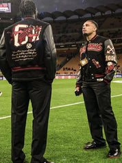 AC MILAN Retro Embroidered Baseball Jacket Men