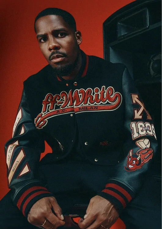 AC MILAN Retro Embroidered Baseball Jacket Men