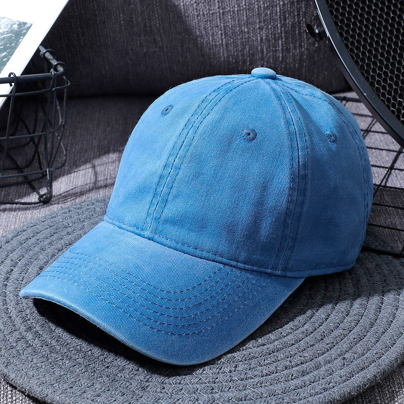 Washed Cotton Baseball Cap for Men and Women All Colors