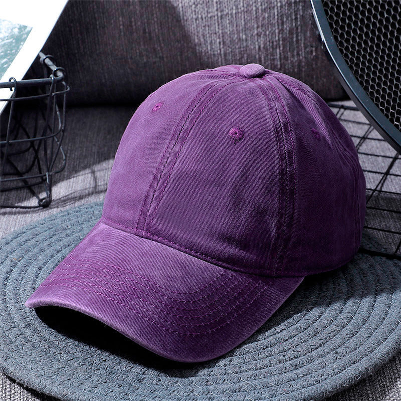 Washed Cotton Baseball Cap for Men and Women All Colors