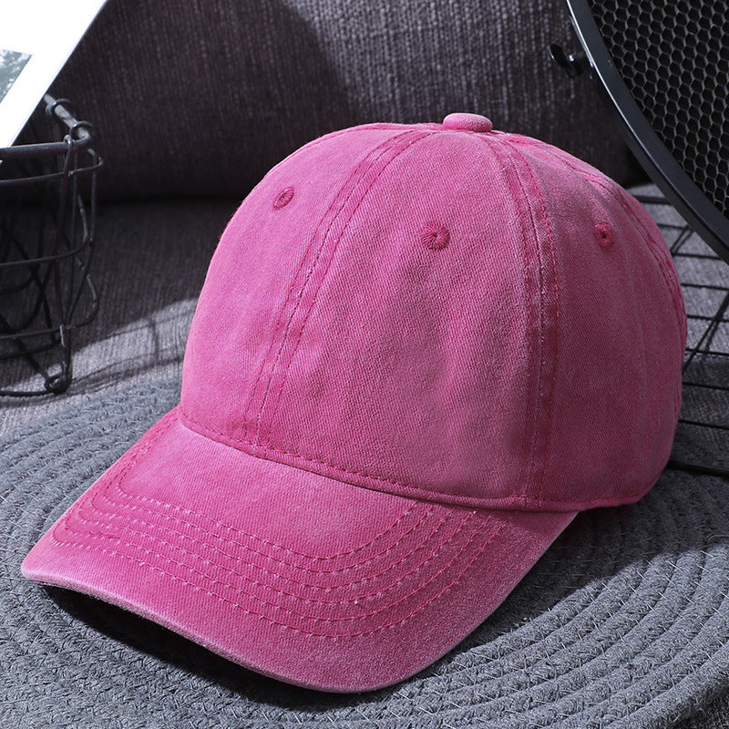 Washed Cotton Baseball Cap for Men and Women All Colors