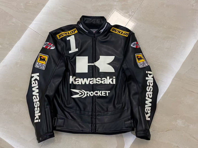 Kawasaki Leather Vintage Racing Jacket
